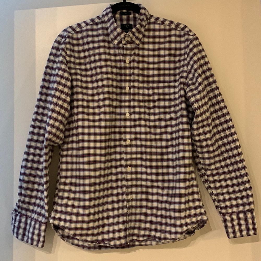 J. Crew Men’s Casual Slim Fit Button Down, Large